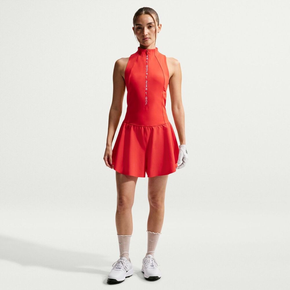 Nike WMNS Tailored Dri-FIT Golf Jumpsuit Orange IV5088-696 Women Small NEW